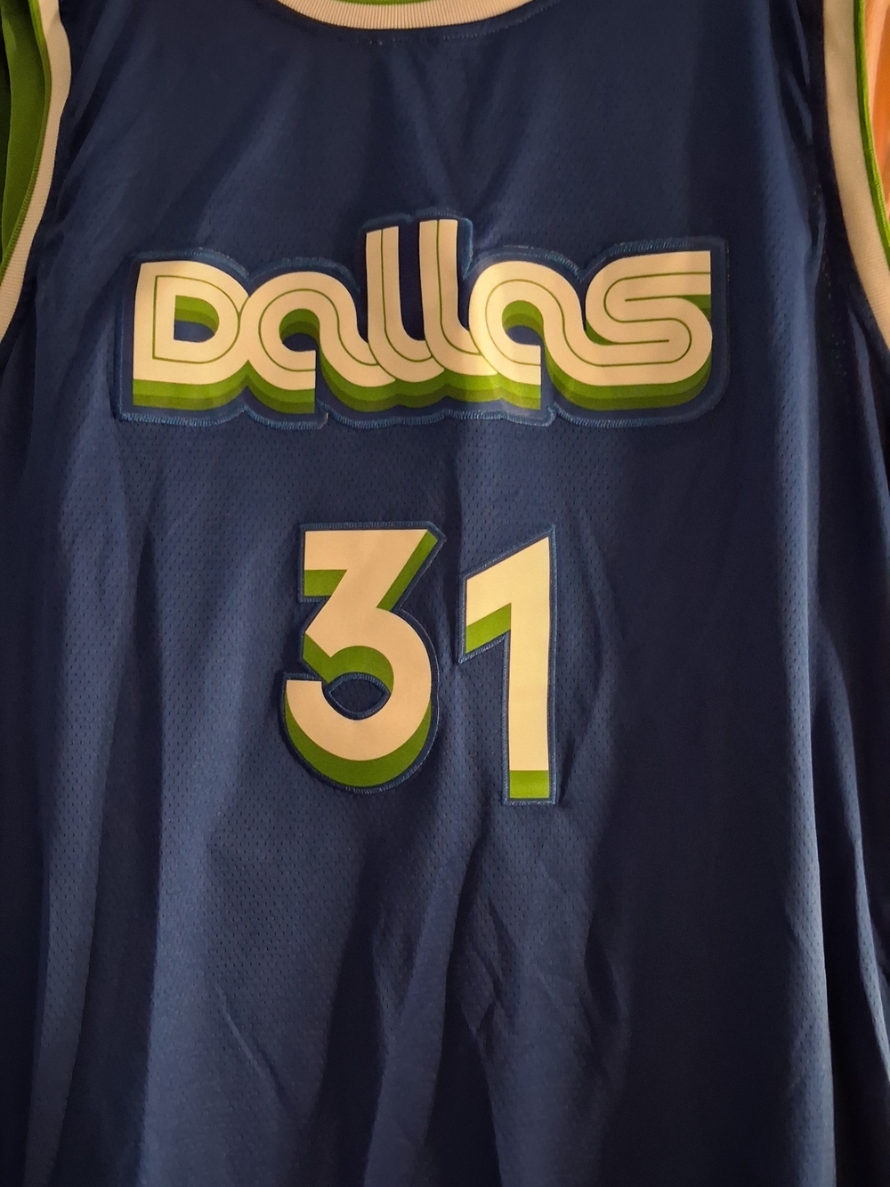 Blue Dallas Mavericks #31 Retro Klay Thompson Basketball Jersey